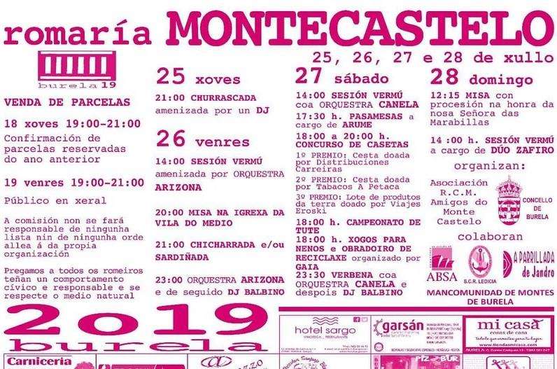 Romaría e Subida ó Monte Castelo en Burela