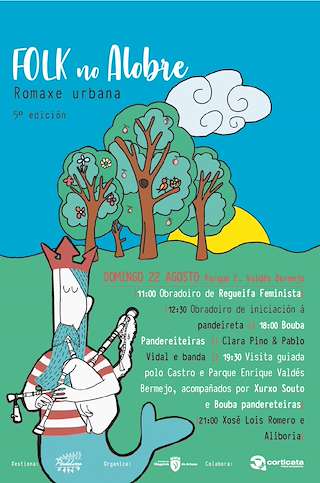 Fechas, información, programa, cartel, imágenes, mapa y ubicación de VII Romaxe Urbana Folk no Alobre  en  Vilagarcía de Arousa