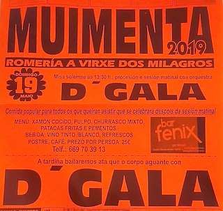 Romería a Virxe dos Milagros de Muimenta en Cospeito