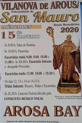 Romería de San Mauro (2025) en Vilanova de Arousa