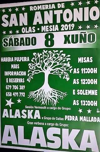 Romería de San Antonio de Olas (2024) en Mesía