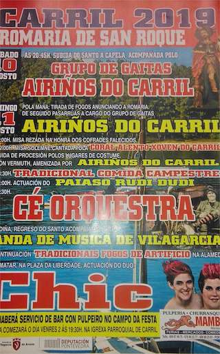 Romería de San Roque de Carril en Vilagarcía de Arousa