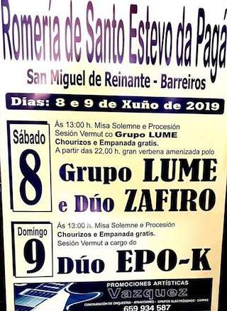 Romería de Santo Estevo da Pagá (2024) en Barreiros