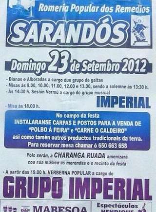 Romería Popular dos Remedios de Sarandóns en Abegondo