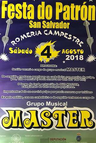 Fechas, información, programa, cartel, imágenes, mapa y ubicación de Romería Campestre de San Salvador  en  Rodeiro