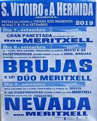 Fechas, información, programa, cartel, imágenes, mapa y ubicación de Romería da Nosa Señora dos Remedios  en  Quiroga