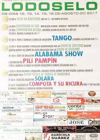 Fechas, información, programa, cartel, imágenes, mapa y ubicación de Romería de la Asunción de Lodoselo (2024)  en  Sarreaus