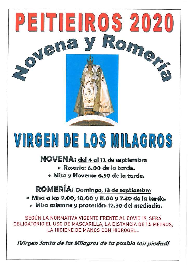 Romería de la Virgen de los Milagros de Peitieiros en Gondomar