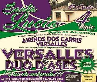 Fechas, información, programa, cartel, imágenes, mapa y ubicación de Romeria de Santa Lucía en honor a la Ascensión  en  Cerdido