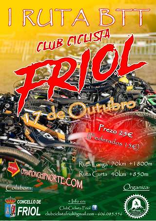 Fechas, información, programa, cartel, imágenes, mapa y ubicación de III Ruta BTT Montes de Friol