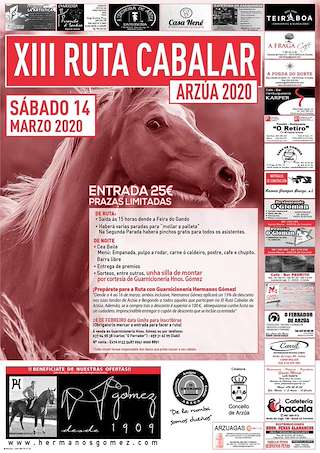 Fechas, información, programa, cartel, imágenes, mapa y ubicación de XV Ruta Cabalar  en  Arzúa