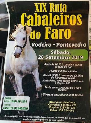 Fechas, información, programa, cartel, imágenes, mapa y ubicación de XXI Ruta Cabaleiros do Faro  en  Rodeiro