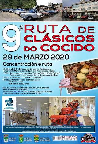 Fechas, información, programa, cartel, imágenes, mapa y ubicación de X Ruta Clásicos do Cocido  en  Lalín