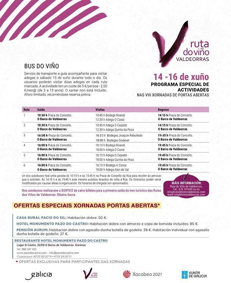 Ruta do Viño de Valdeorras – Xornadas de Portas Abertas en O Barco de Valdeorras