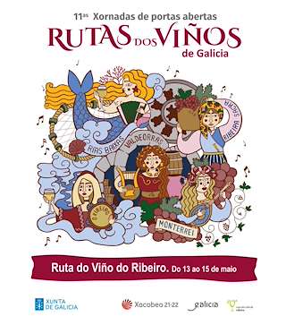 Fechas, información, programa, cartel, imágenes, mapa y ubicación de Ruta do Viño do Ribeiro – Xornadas de Portas Abertas  en  Ribadavia