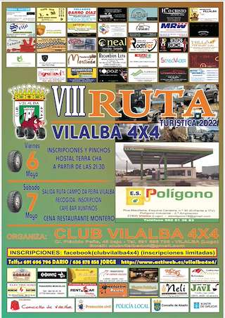 Fechas, información, programa, cartel, imágenes, mapa y ubicación de X Ruta Turística 4x4  en  Vilalba