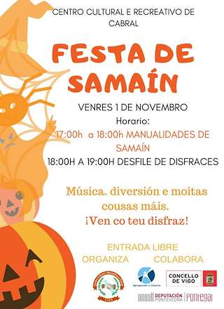 Fechas, información, programa, cartel, imágenes, mapa y ubicación de Samaín de Cabral  en  Vigo