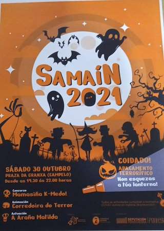 Fechas, información, programa, cartel, imágenes, mapa y ubicación de Samaín de Campelo   en  Poio