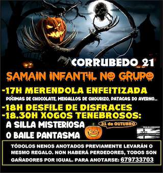 Fechas, información, programa, cartel, imágenes, mapa y ubicación de Samaín de Corrubedo  en  Ribeira