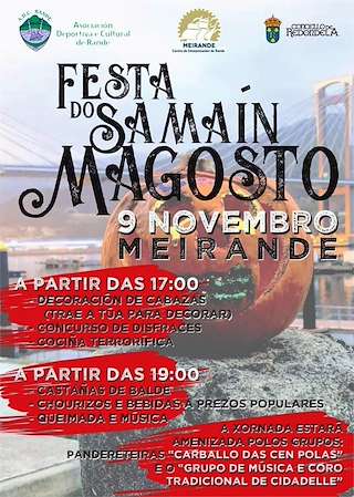 Fechas, información, programa, cartel, imágenes, mapa y ubicación de Samaín e Magosto de Meirande  en  Redondela