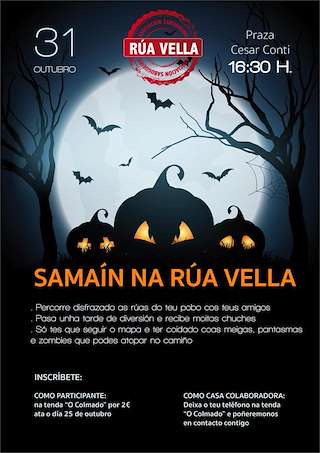 Fechas, información, programa, cartel, imágenes, mapa y ubicación de Samaín na Rúa Vella