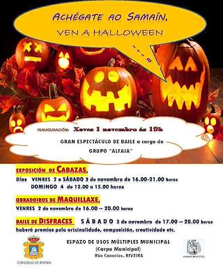 Fechas, información, programa, cartel, imágenes, mapa y ubicación de Samaín  en  Ribeira
