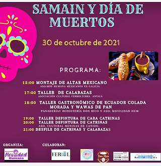 Fechas, información, programa, cartel, imágenes, mapa y ubicación de Samaín y Día de Muertos de Canido  en  Ferrol
