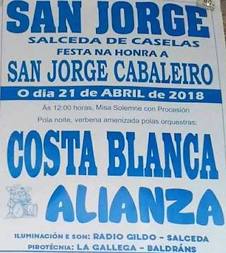 San Xurxo Cabaleiro en Salceda de Caselas