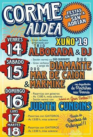 Fechas, información, programa, cartel, imágenes, mapa y ubicación de San Adrián de Corme (2024)  en  Ponteceso
