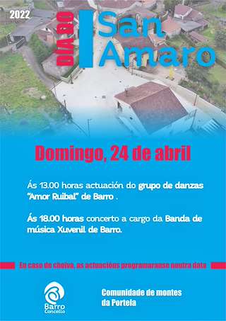 Fechas, información, programa, cartel, imágenes, mapa y ubicación de San Amaro da Portela  en  Barro