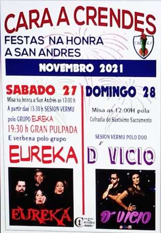 Fechas, información, programa, cartel, imágenes, mapa y ubicación de San Andrés de Crendes  en  Abegondo