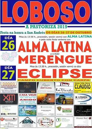 Fechas, información, programa, cartel, imágenes, mapa y ubicación de San Andrés de Loboso  en  A Pastoriza