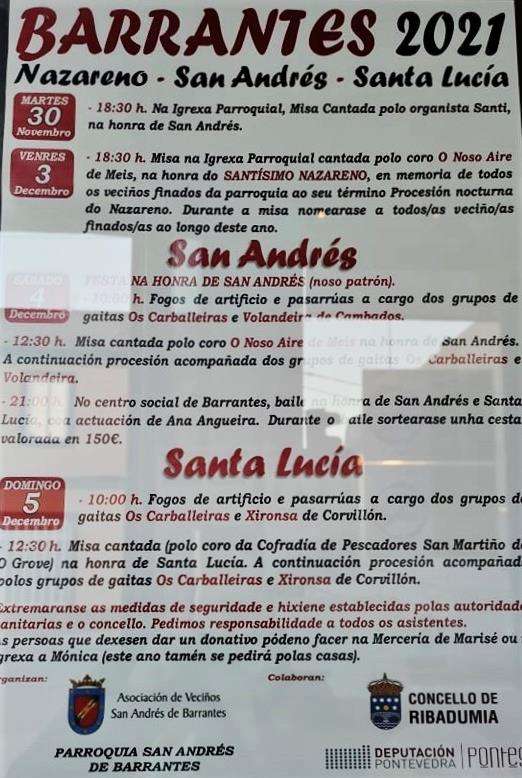 San Andrés y Santa Lucía de Barrantes  en Ribadumia