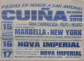 Fechas, información, programa, cartel, imágenes, mapa y ubicación de San Antón de Cuíña (2024)  en  Oza Cesuras