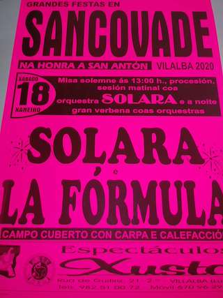Fechas, información, programa, cartel, imágenes, mapa y ubicación de San Antón de Sancovade  en  Vilalba