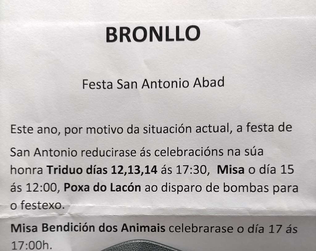 San Antonio Abad de Bronllo en Valga