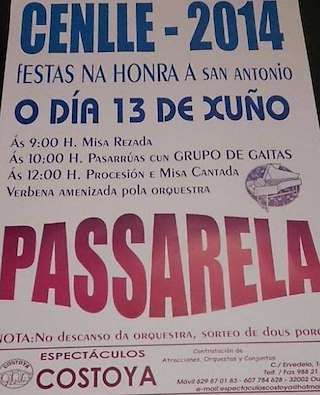 Fechas, información, programa, cartel, imágenes, mapa y ubicación de San Antonio (2024)  en  Cenlle