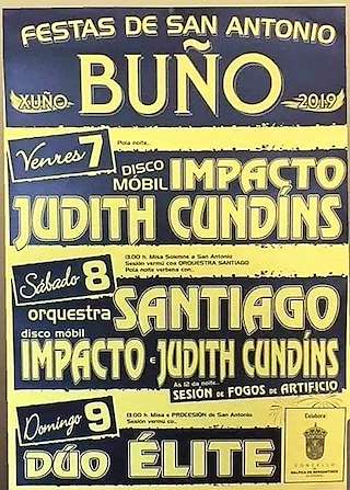 Fechas, información, programa, cartel, imágenes, mapa y ubicación de San Antonio de Buño (2024)  en  Malpica de Bergantiños