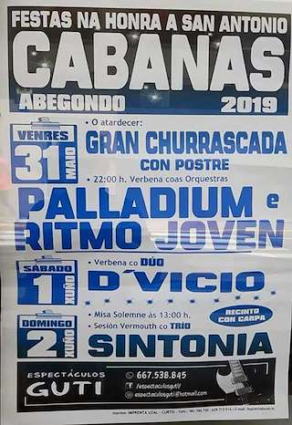 Fechas, información, programa, cartel, imágenes, mapa y ubicación de San Antonio de Cabanas  en  Abegondo