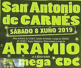 Fechas, información, programa, cartel, imágenes, mapa y ubicación de San Antonio de Carnés (2024)  en  Vimianzo