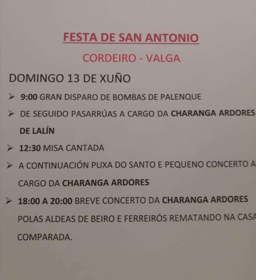 San Antonio de Cordeiro (2024) en Valga