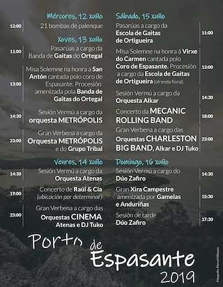 Fechas, información, programa, cartel, imágenes, mapa y ubicación de San Antonio de Espasante (2024)  en  Ortigueira