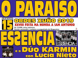 Fechas, información, programa, cartel, imágenes, mapa y ubicación de San Antonio de O Paraíso (2024)  en  Ordes