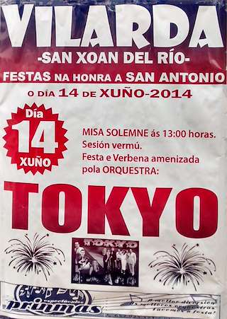 Fechas, información, programa, cartel, imágenes, mapa y ubicación de San Antonio de Villarda (2024)  en  San Xoán de Río