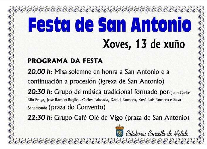 San Antonio (2024) en Melide