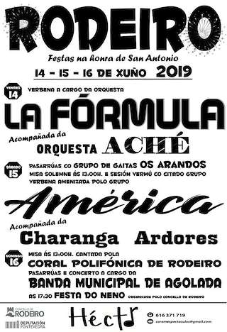 Fechas, información, programa, cartel, imágenes, mapa y ubicación de San Antonio (2024)  en  Rodeiro