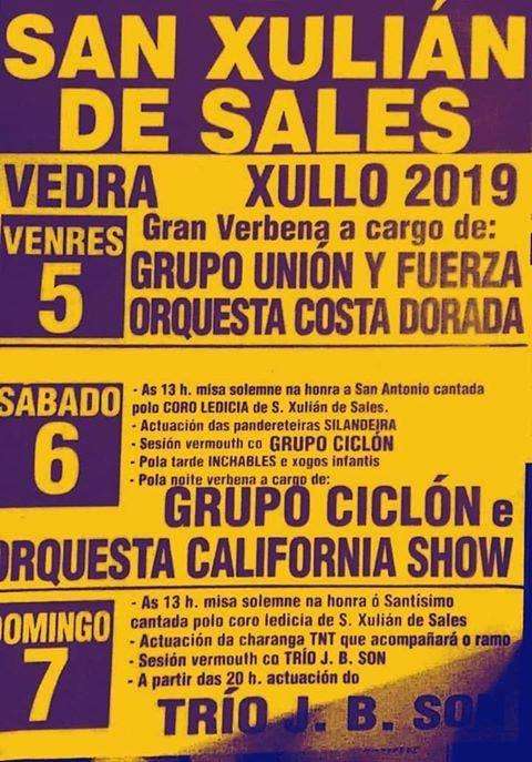 San Antonio y el Santísimo Sacramento de San Xulián de Sales (2024) en Vedra