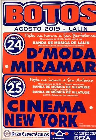 Fechas, información, programa, cartel, imágenes, mapa y ubicación de San Bartolomé de Botos  en  Lalín