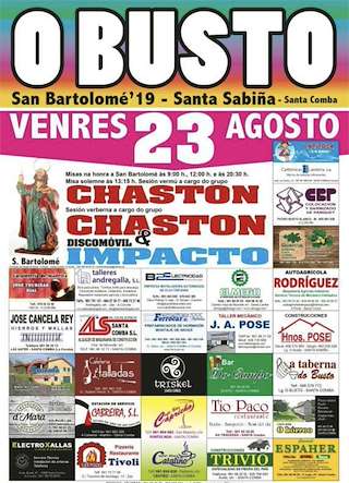 Fechas, información, programa, cartel, imágenes, mapa y ubicación de San Bartolomé de O Busto  en  Santa Comba