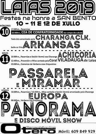Fechas, información, programa, cartel, imágenes, mapa y ubicación de San Benito de Laias (2024)  en  Cenlle